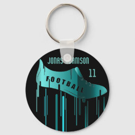 Voetbal/Football-gepersonaliseerd sportontwerp Sleutelhanger