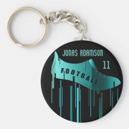 Voetbal/Football-gepersonaliseerd sportontwerp Sleutelhanger