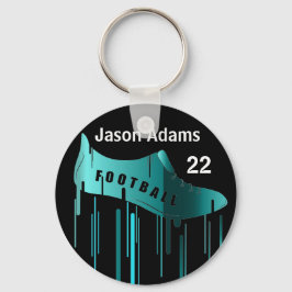 Voetbal/Football-gepersonaliseerd sportontwerp Sleutelhanger
