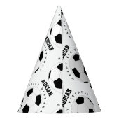 Voetbal Football Gepersonaliseerde naam Birthday Feesthoedjes (Achterkant)