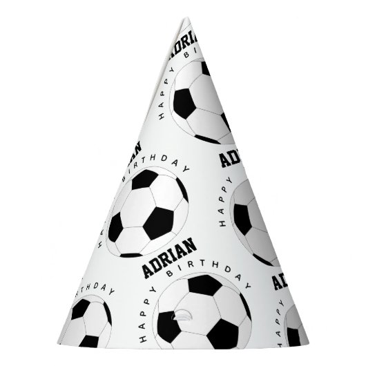 Voetbal Football Gepersonaliseerde naam Birthday Feesthoedjes (Links)
