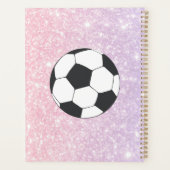 Voetbal Football gepersonaliseerde naam en nummer Planner (Achterkant)