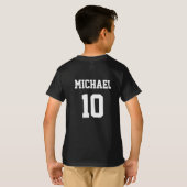 Voetbal Football gepersonaliseerde naam en nummer T-shirt (Achterkant volledig)