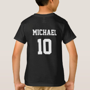 Voetbal Football gepersonaliseerde naam en nummer T-shirt