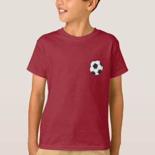 Voetbal Football gepersonaliseerde naam en nummer T-shirt
