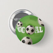 Voetbal Football Goal - Button (Voorkant /achterkant)
