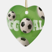 Voetbal Football Goal Keramisch Ornament (Rechts)