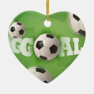 Voetbal Football Goal Keramisch Ornament