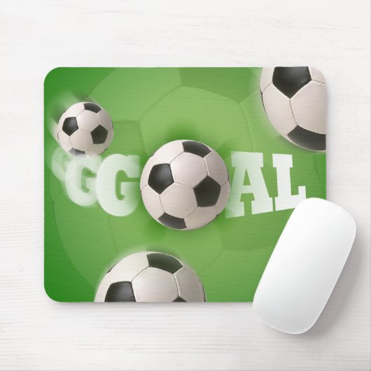voetbal Football Goal - Mousepad Muismat (Met muis)