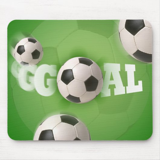 voetbal Football Goal - Mousepad Muismat (Voorkant)