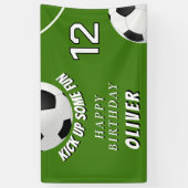 Voetbal Football Grass Sport Kids Verjaardag Spandoek (Verticaal)