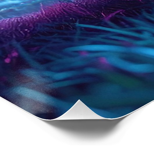 Voetbal Football in stadionarena extreem weer Perfect Poster (Hoek)