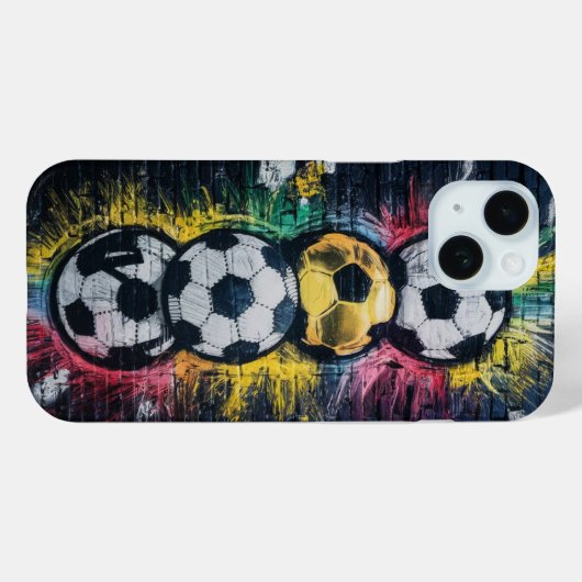 Voetbal Football iPhone Case Telefoon Beschermend  (Achterkant (horizontaal))