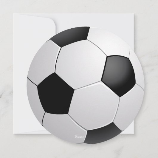 Voetbal/Football Kaart (Achterkant)