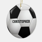 Voetbal  Football Keramisch Ornament (Links)
