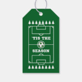 VOETBAL FOOTBALL KERSTMIS CADEAULABEL (Achterkant)