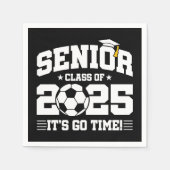 Voetbal Football Klasse 2025 Afstuderen Senior 202 Servet (Voorkant)