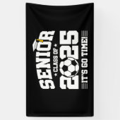 Voetbal Football Klasse 2025 Afstuderen Senior 202 Spandoek (Verticaal)