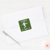 Voetbal Football Kleding Vierkante Sticker (Envelop)