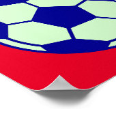 Voetbal/Football kunst Poster (Hoek)