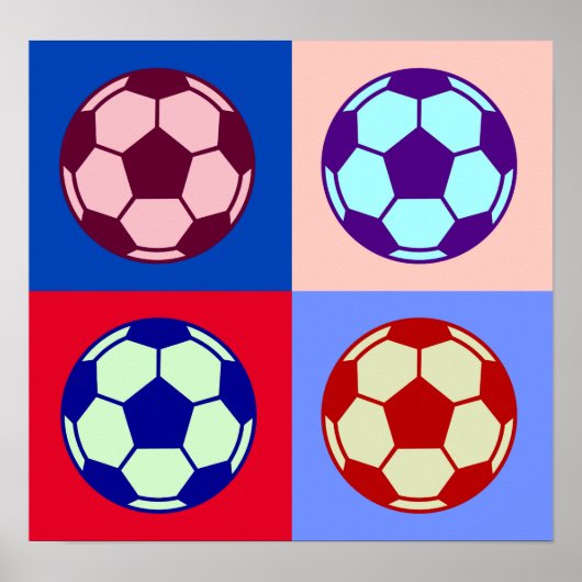 Voetbal/Football kunst Poster (Voorkant)