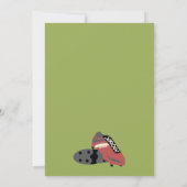 Voetbal football meisje kaart (Achterkant)