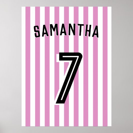 Voetbal Football Meisje Kamer Decor Poster (Voorkant)