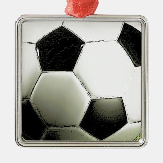 Voetbal - Football Metalen Ornament (Voorkant)