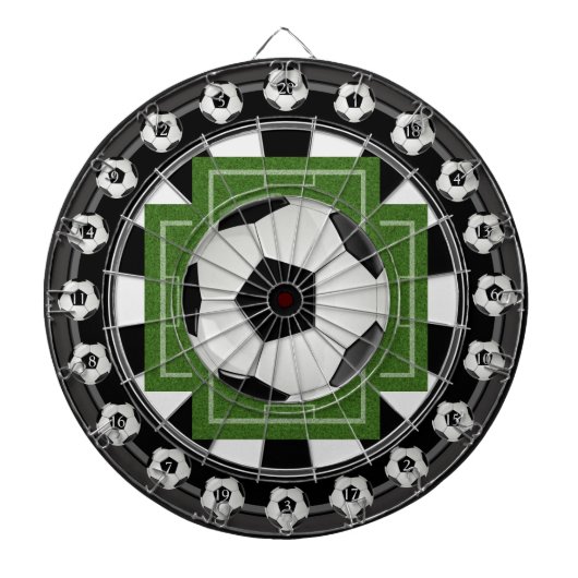 Voetbal (Football) Multi-Target 20 Count Dartboard Dartbord (Voorkant)