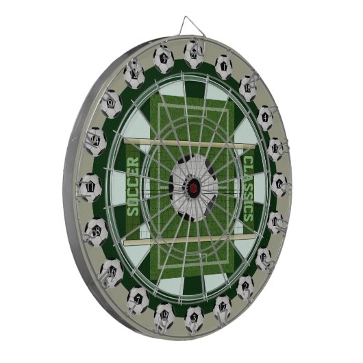 Voetbal (Football) Multi-Target 20 Count Dartboard Dartbord (Voorkant Links)