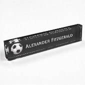 Voetbal  Football Naambordje