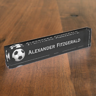 Voetbal  Football Naambordje