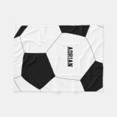 Voetbal Football op maat Fleece Deken (Voorkant (Horizontaal))