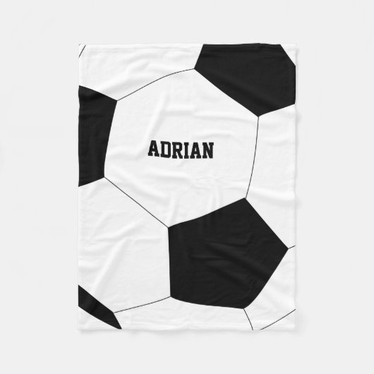 Voetbal Football op maat Fleece Deken (Voorkant)