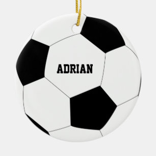 Voetbal Football op maat Keramisch Ornament