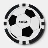 Voetbal Football op maat Poker Chips (Voorkant)