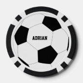 Voetbal Football op maat Poker Chips (Achterkant)