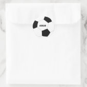 Voetbal Football op maat Ronde Sticker (Tas)