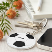 Voetbal Football op maat Sleutelhanger (Voorkant Rechts)