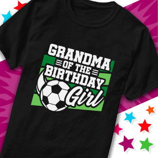 Voetbal Football Party Oma van Verjaardags Meisje T-shirt