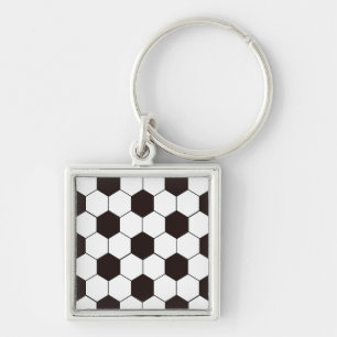 voetbal Football patroon Sleutelhanger
