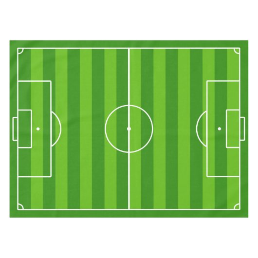 Voetbal/Football Pitch Table Cloth Tafelkleed (Voorkant (Horizontaal))