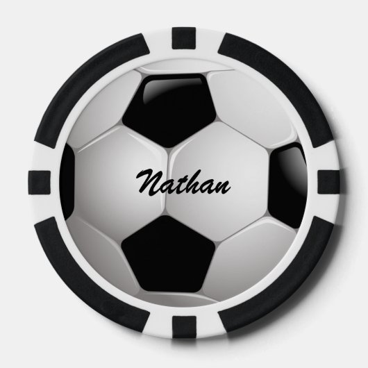Voetbal  Football Pokerchips (Voorkant)