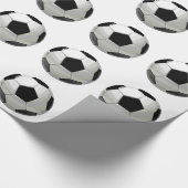 Voetbal Football Pop Art Cadeaupapier (Hoek)