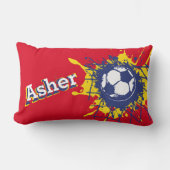 Voetbal football rode milt kussen (Voorkant)