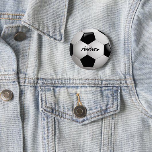 Voetbal  Football Ronde Button 5,7 Cm (In situ)