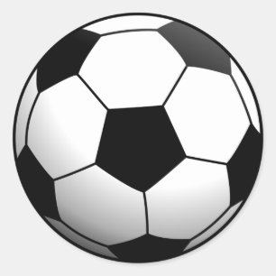 Voetbal Football Ronde Sticker