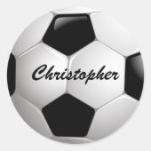 Voetbal  Football Ronde Sticker (Voorkant)