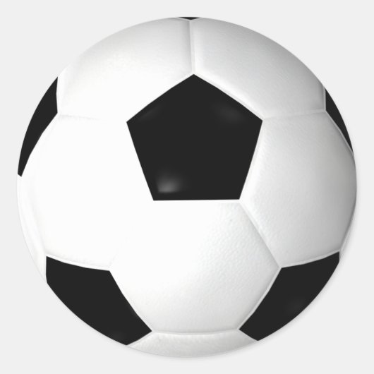 VOETBAL ( FOOTBALL ) RONDE STICKER (Voorkant)