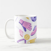 Voetbal football roze paarse spel koffiemok (Links)